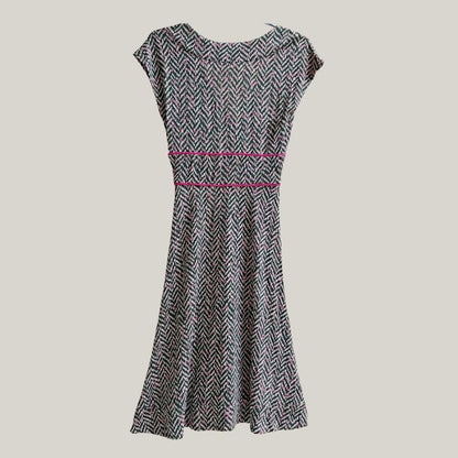 Vintage Army Green V-neck Dress