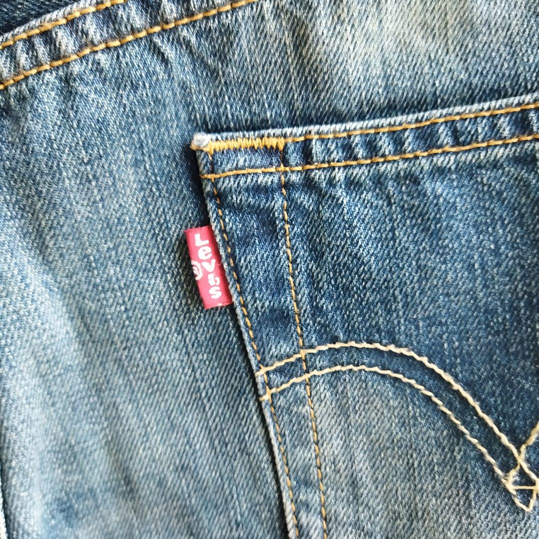 Vintage Multi Button Blue denim jeans