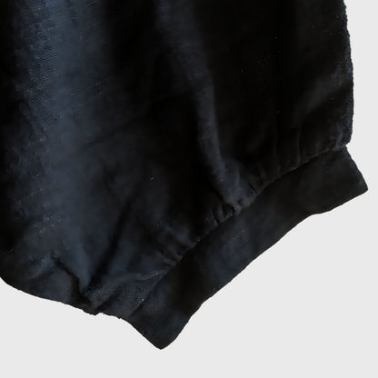 Vintage Short Sleeve Black Sabrina Blouse