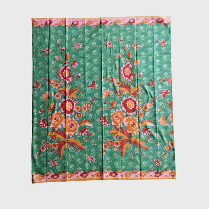 Vintage Turquoise Pink Saroong