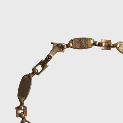 Oval Chain Bracelet with Silver Star Motifs