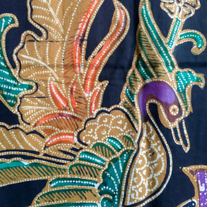 Vintage Black Phoenix Shawl