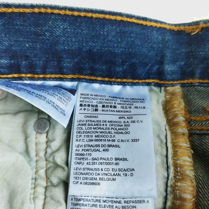 Vintage Multi Button Blue denim jeans