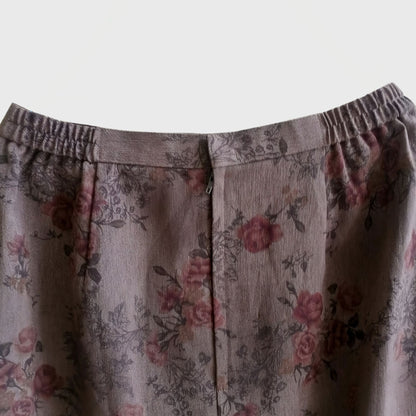 Vintage Brown Pencil Skirt