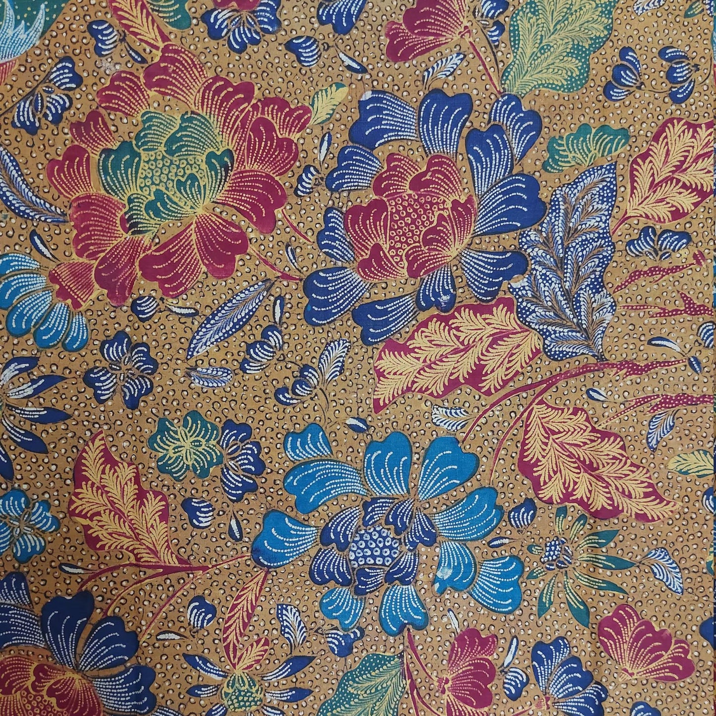 Vintage Old Indonesian Hand Drawn Tiga Negri Semarangan Shawl