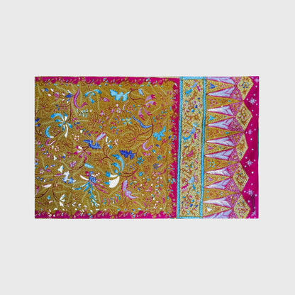 Vintage Old Demakan Hand Drawn Batik Javanese Shawl