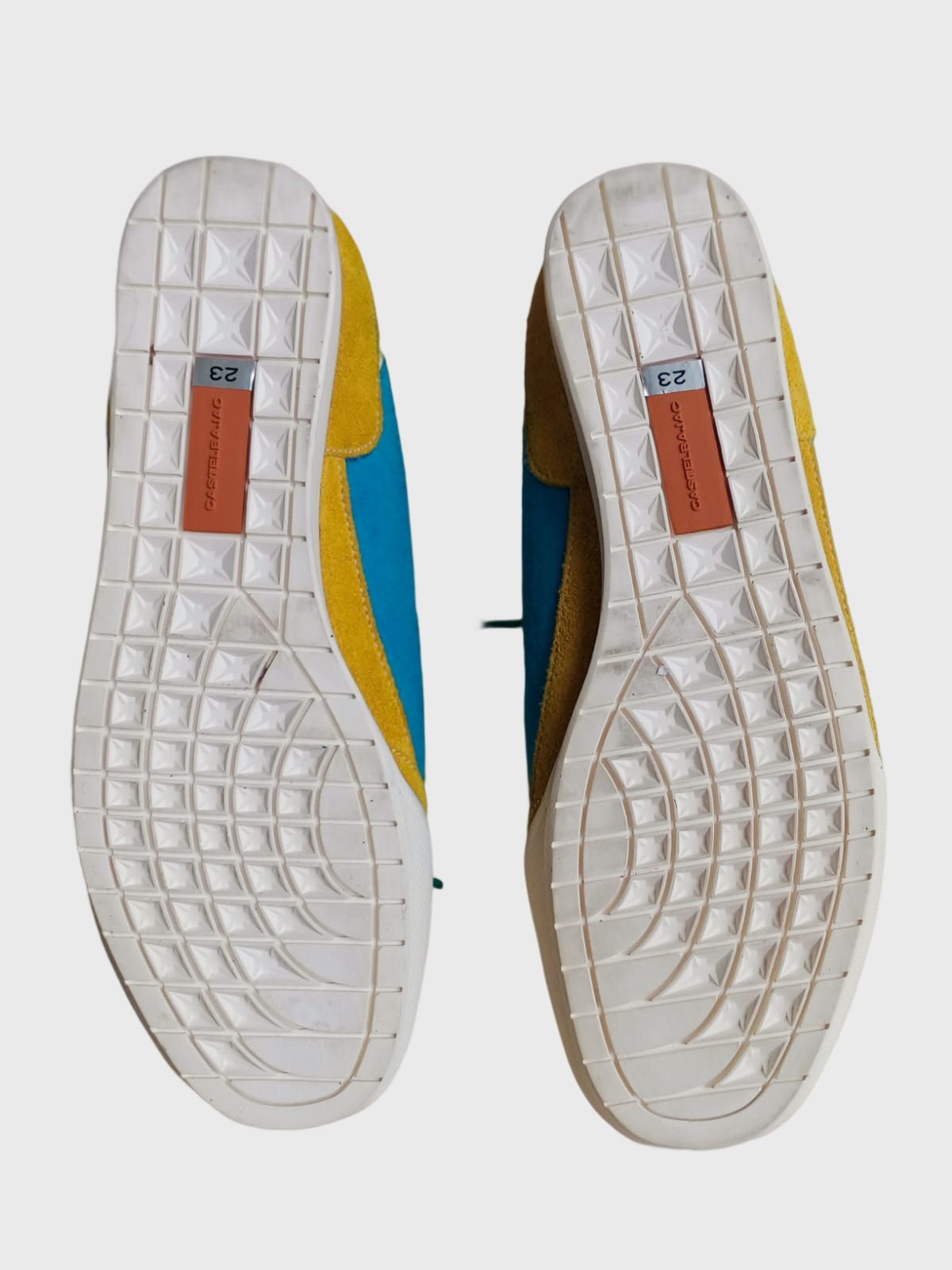 1990s Flag Cotton Blue Sneakers