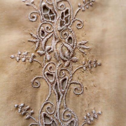 Vintage Brown Chiffon Encim Kebaya