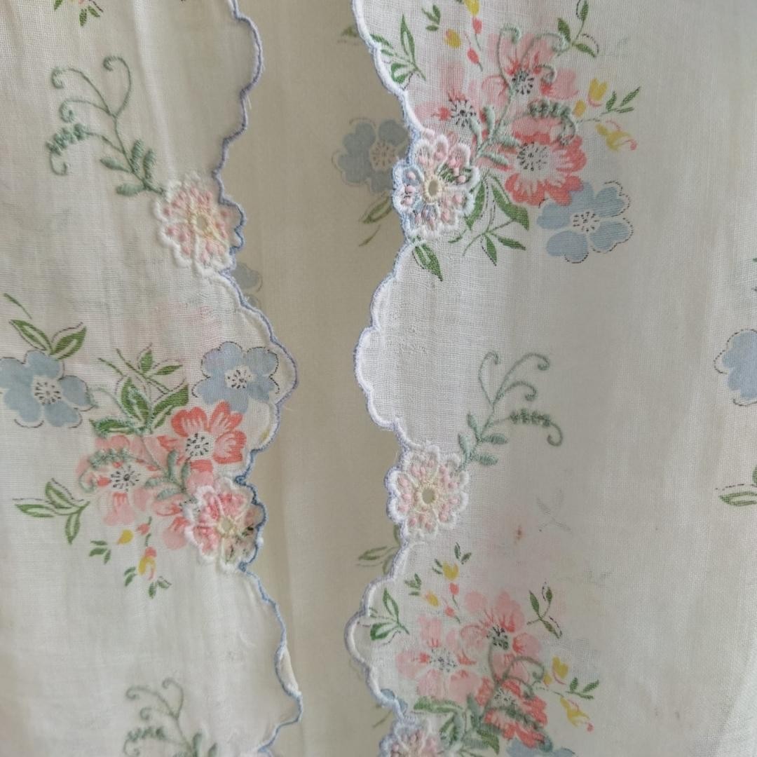 Vintage Floral Cotton Encim Kebaya In Broken White
