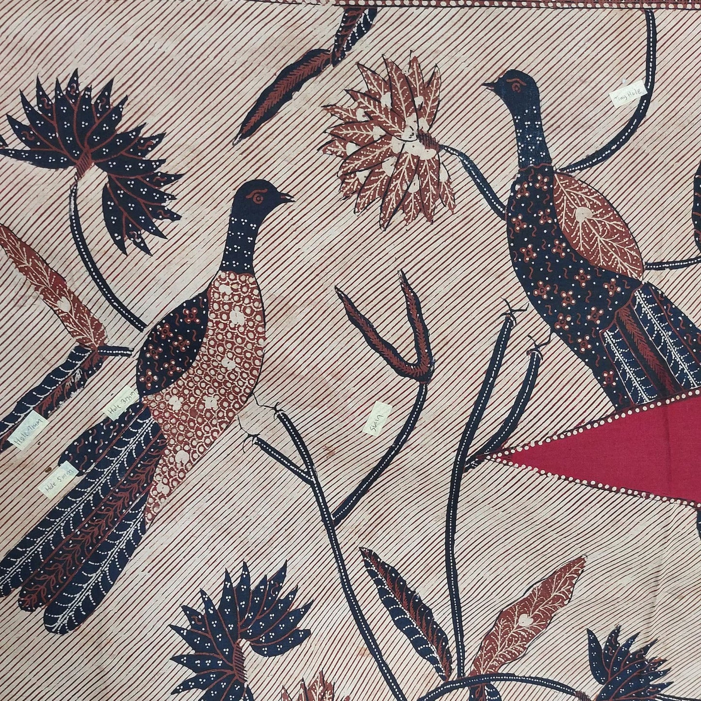 Vintage Hand Drawn Banyumas Materos Batik Shawl
