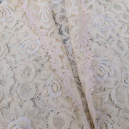 Vintage Tan Rose Lace Kebaya