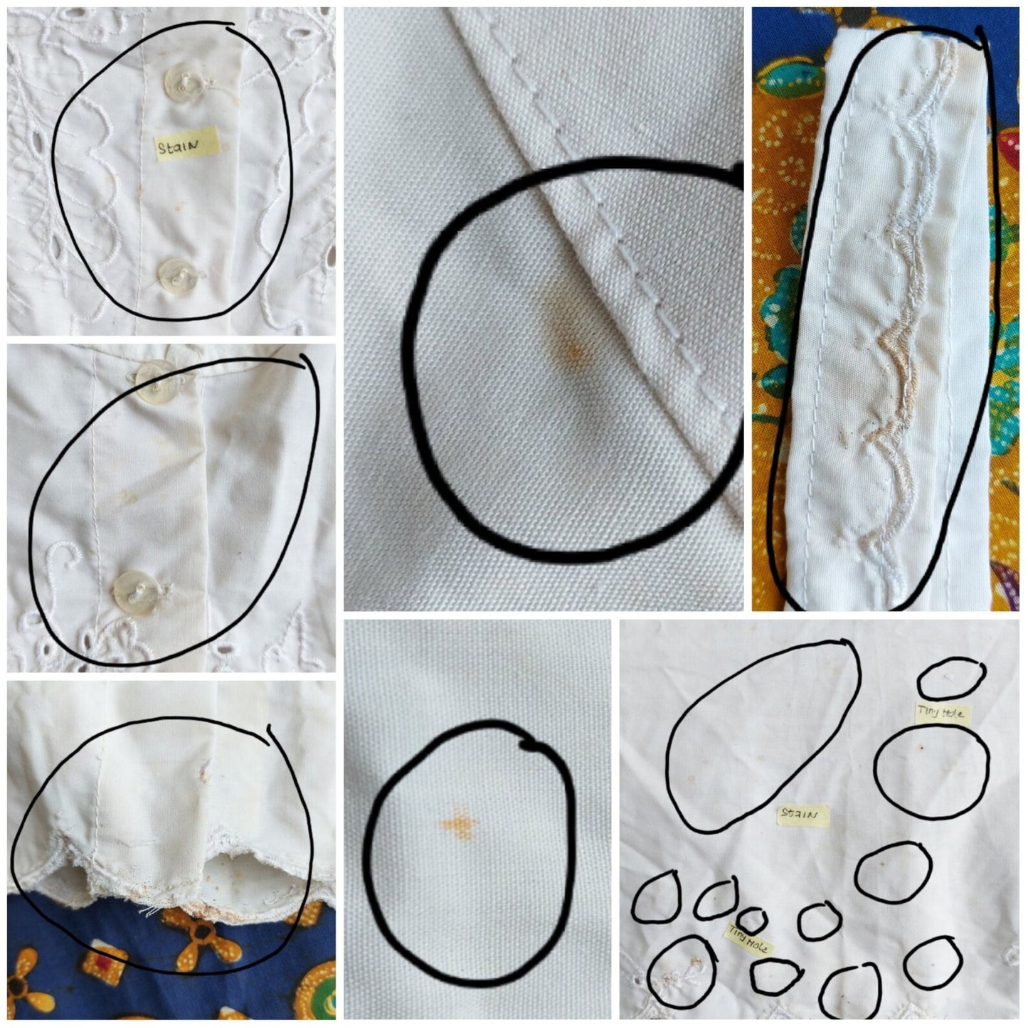 Indonesian Vintage White Camisole with Peacock Embroidery