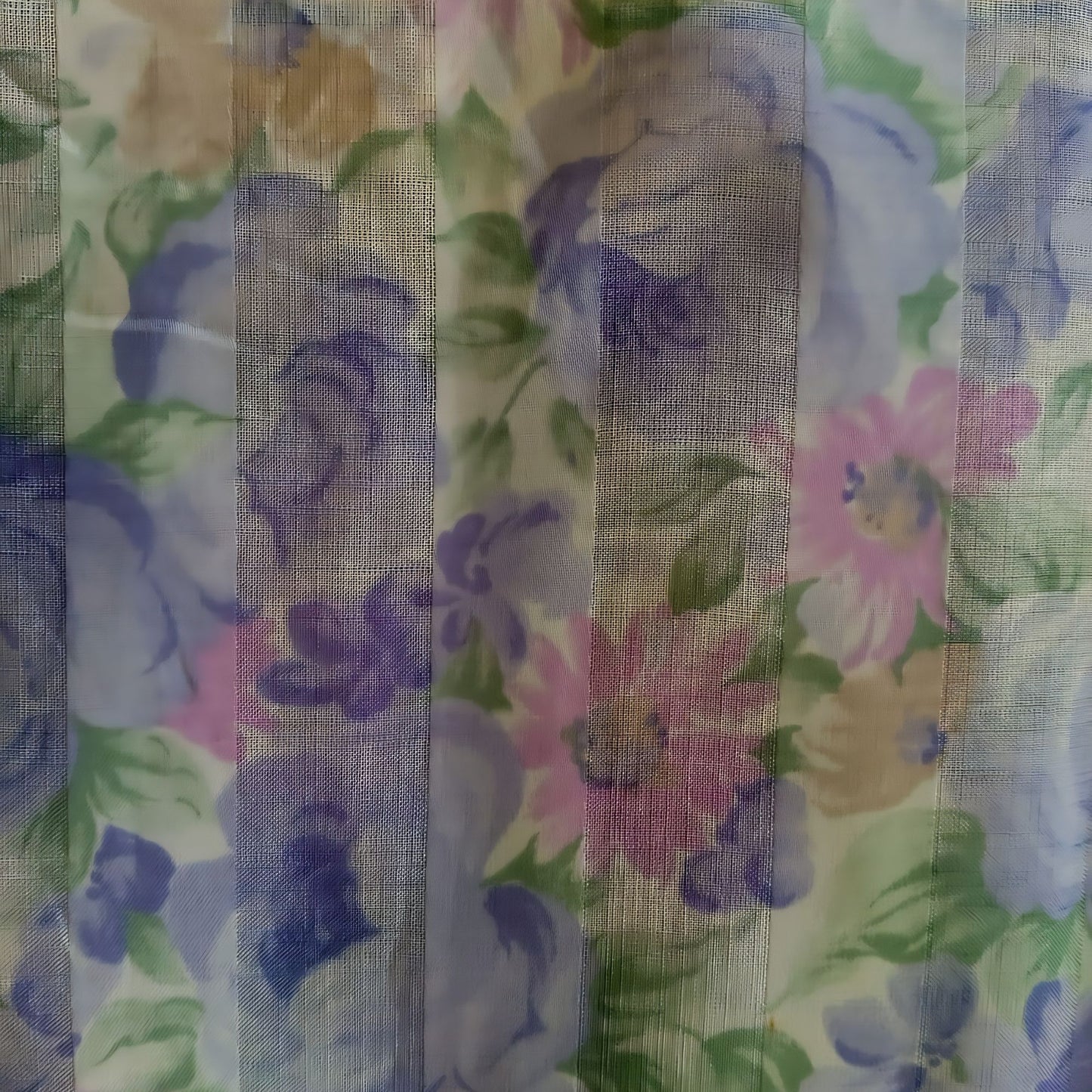 Vintage Soft Purple Floral Blouse