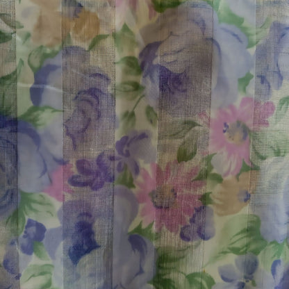 Vintage Soft Purple Floral Blouse