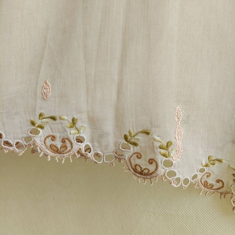 Vintage Brown Cream Encim Kebaya